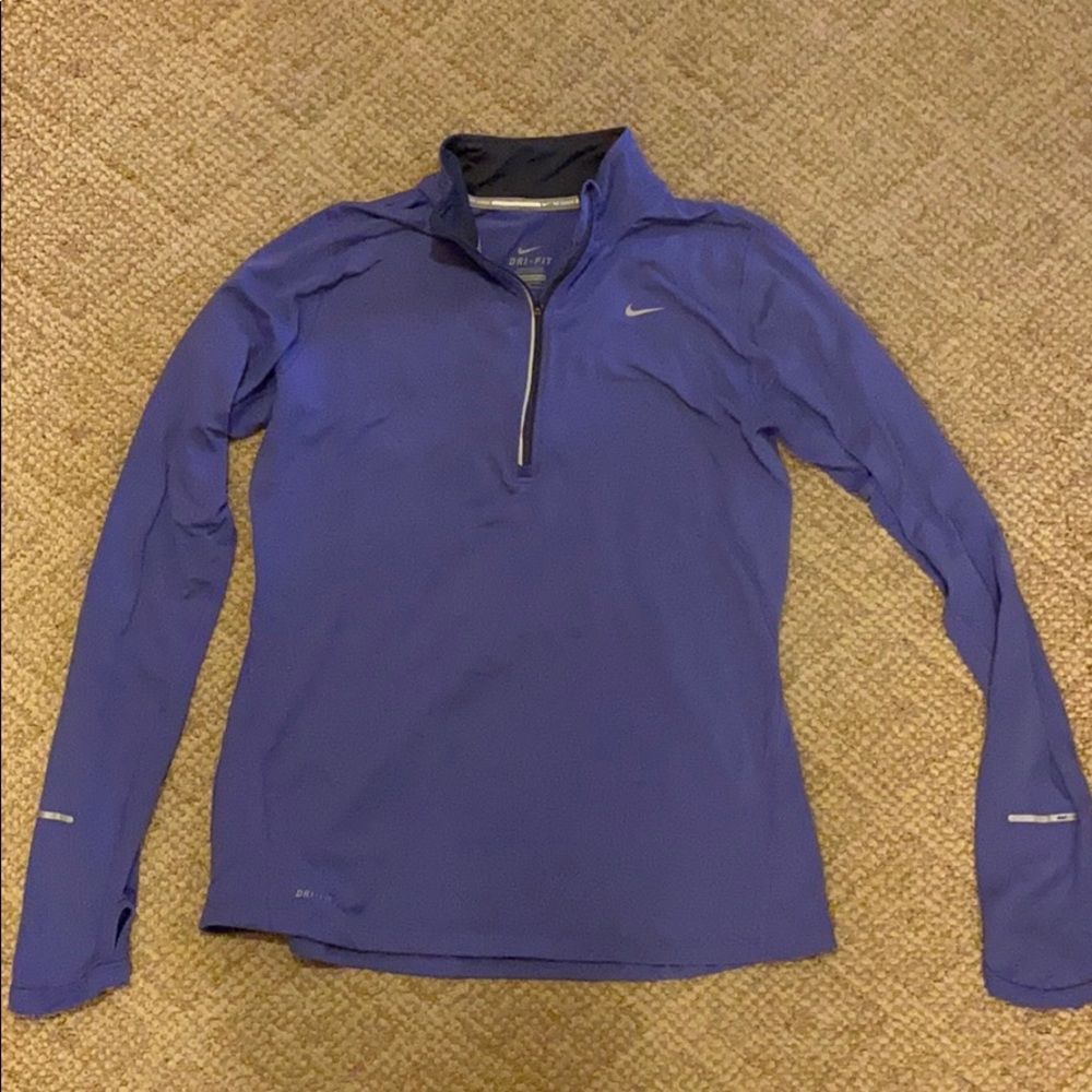 Women’s Nike purple dri-fit half-zip